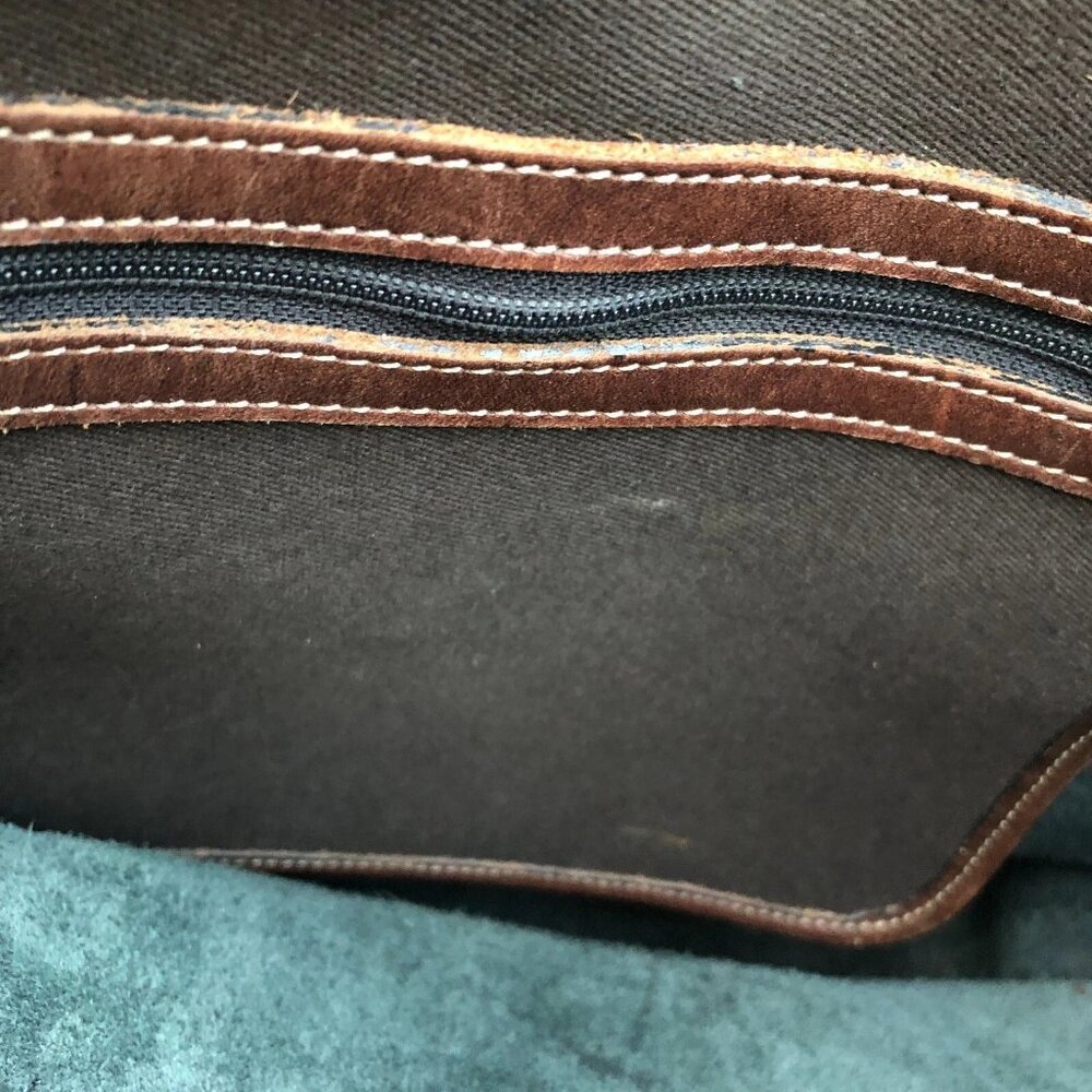 Vintage DOONEY & BOURKE Leather Tote Bag Purse Shoulder Leather Black Buckle - Picture 8 of 15